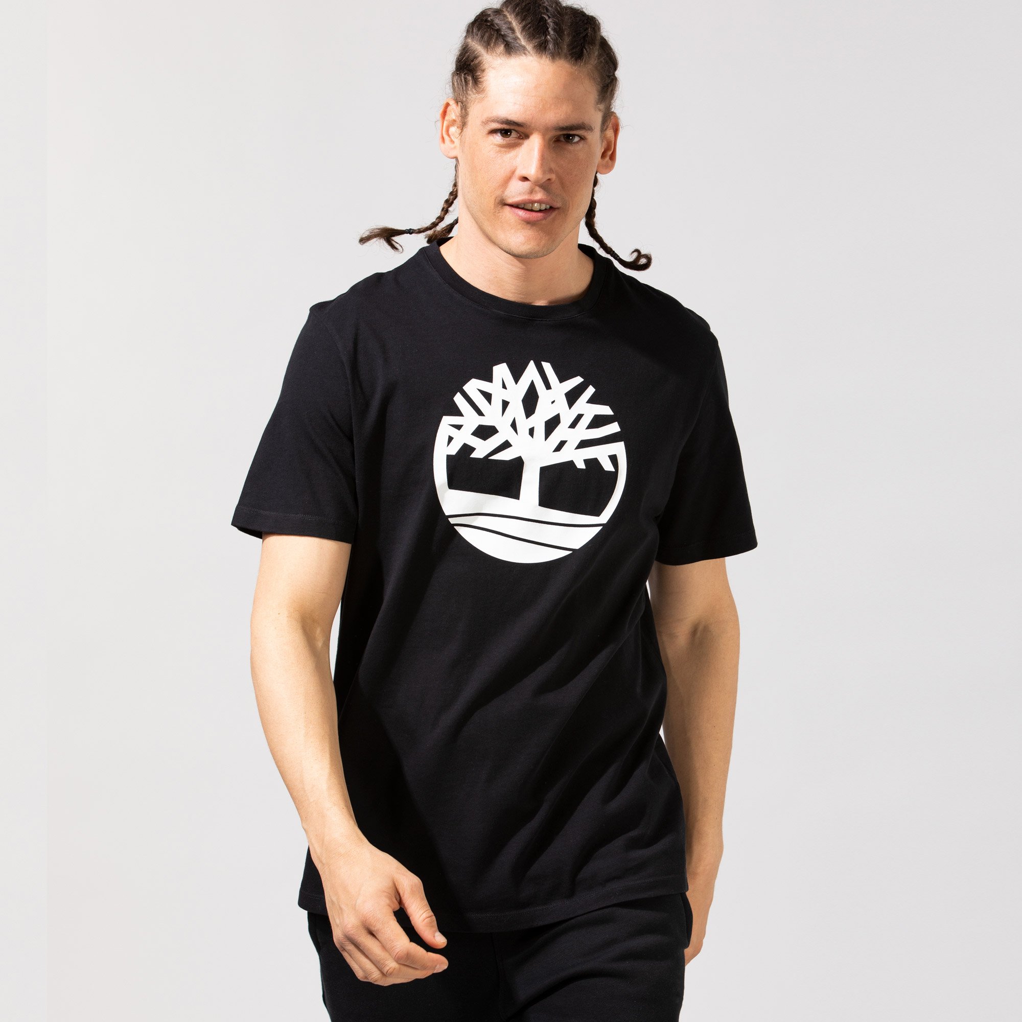 & Kennebec River | Siyah Tree Polo Logo T-Shirt 34-4276132 Timberland Erkek Erkek SuperStep T-Shirt
