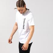 Timberland SS Kennebec River Logo Carrier Erkek Beyaz T-Shirt