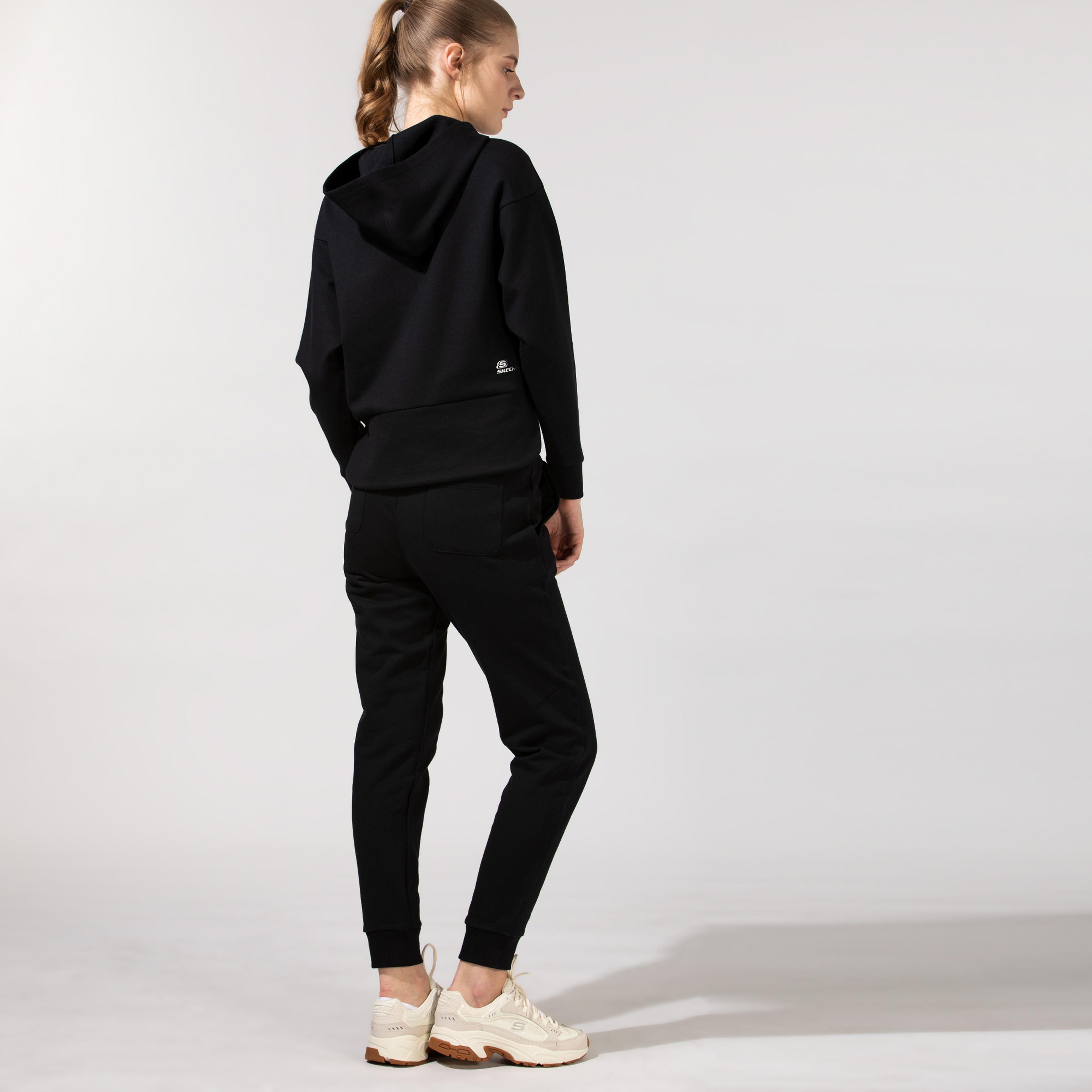 Skechers Fleece Kadın Siyah Eşofman Altı