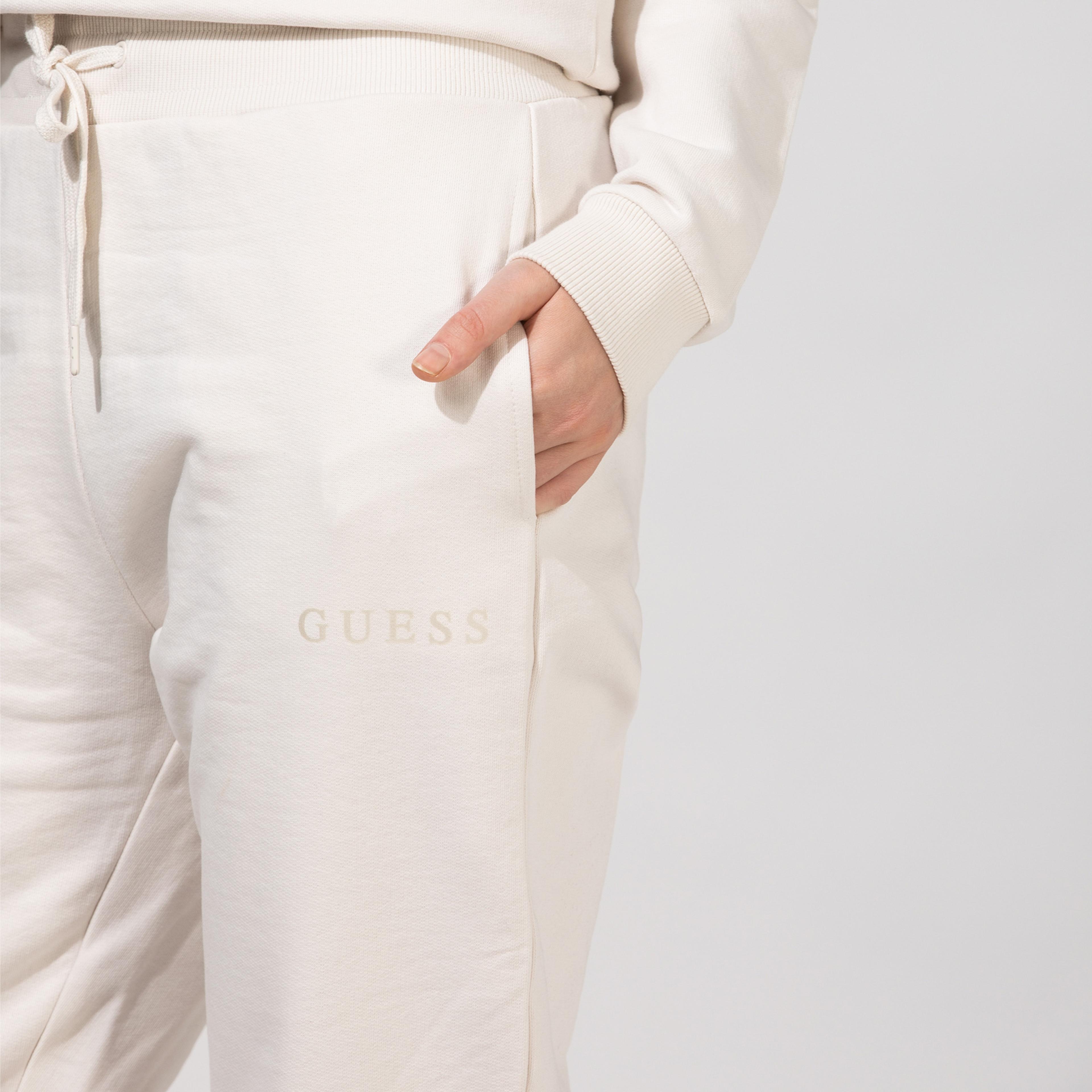 Guess Kadın Beyaz Eşofman Altı