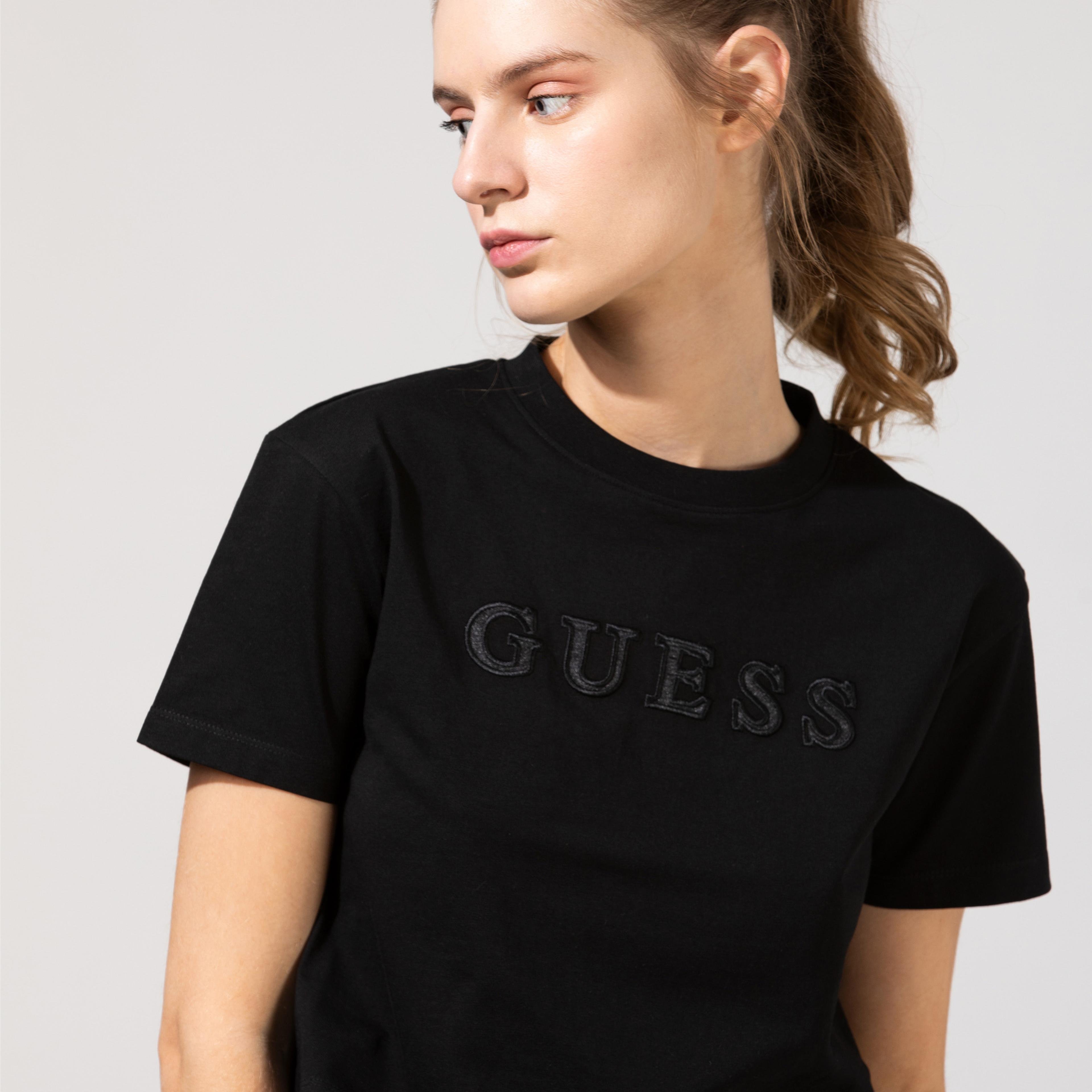 Guess Kadın Siyah T-Shirt