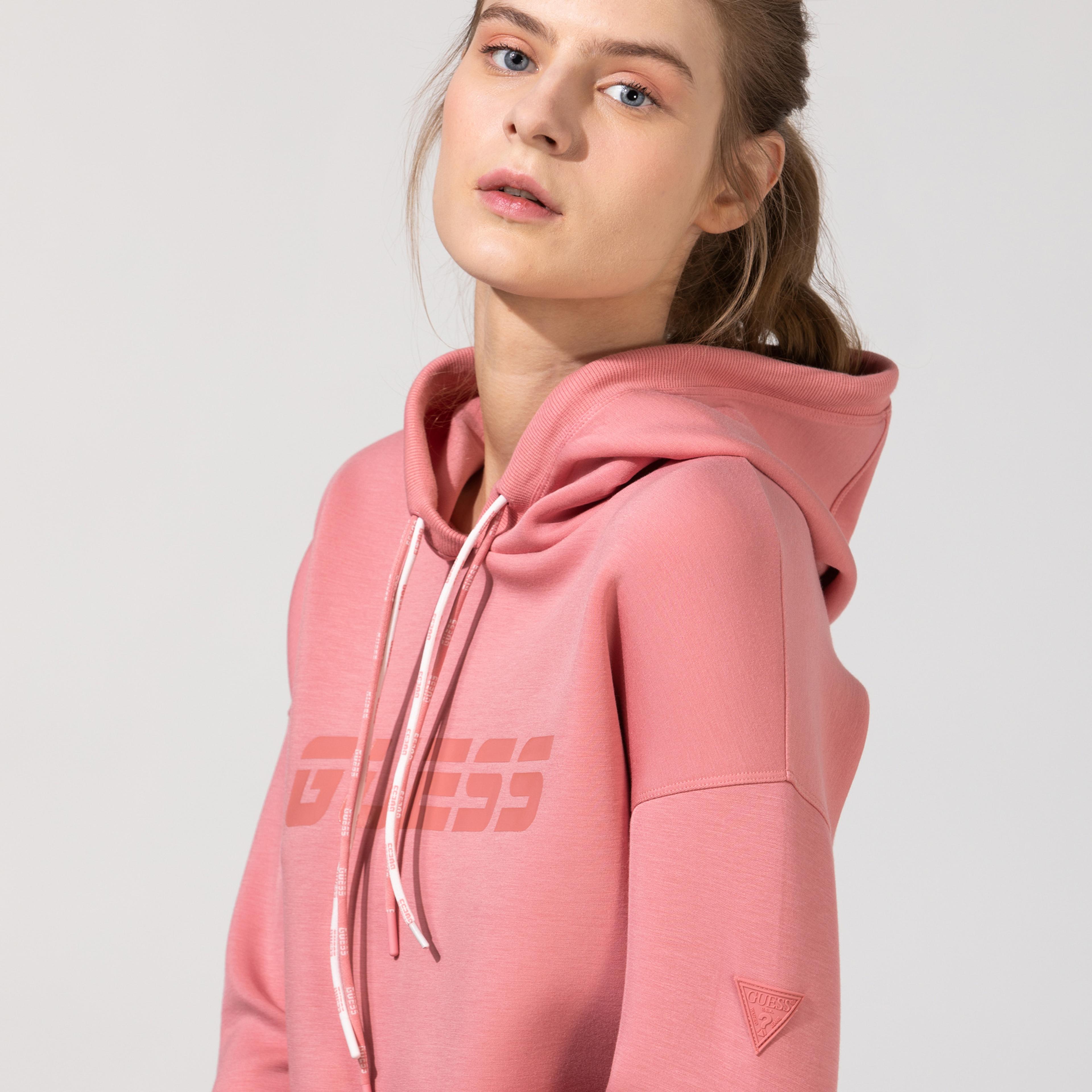 Guess Kadın Pembe Sweatshirt