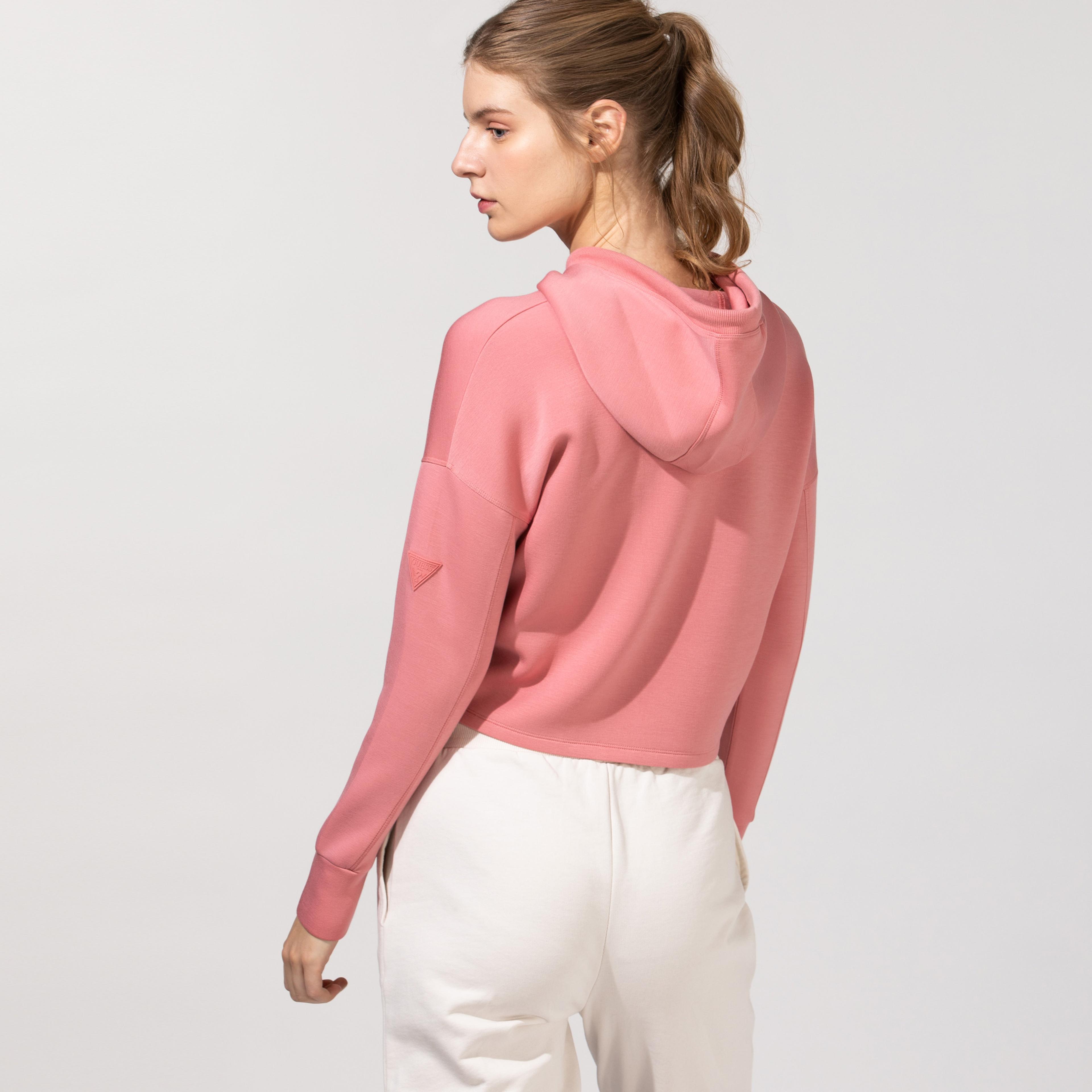 Guess Kadın Pembe Sweatshirt