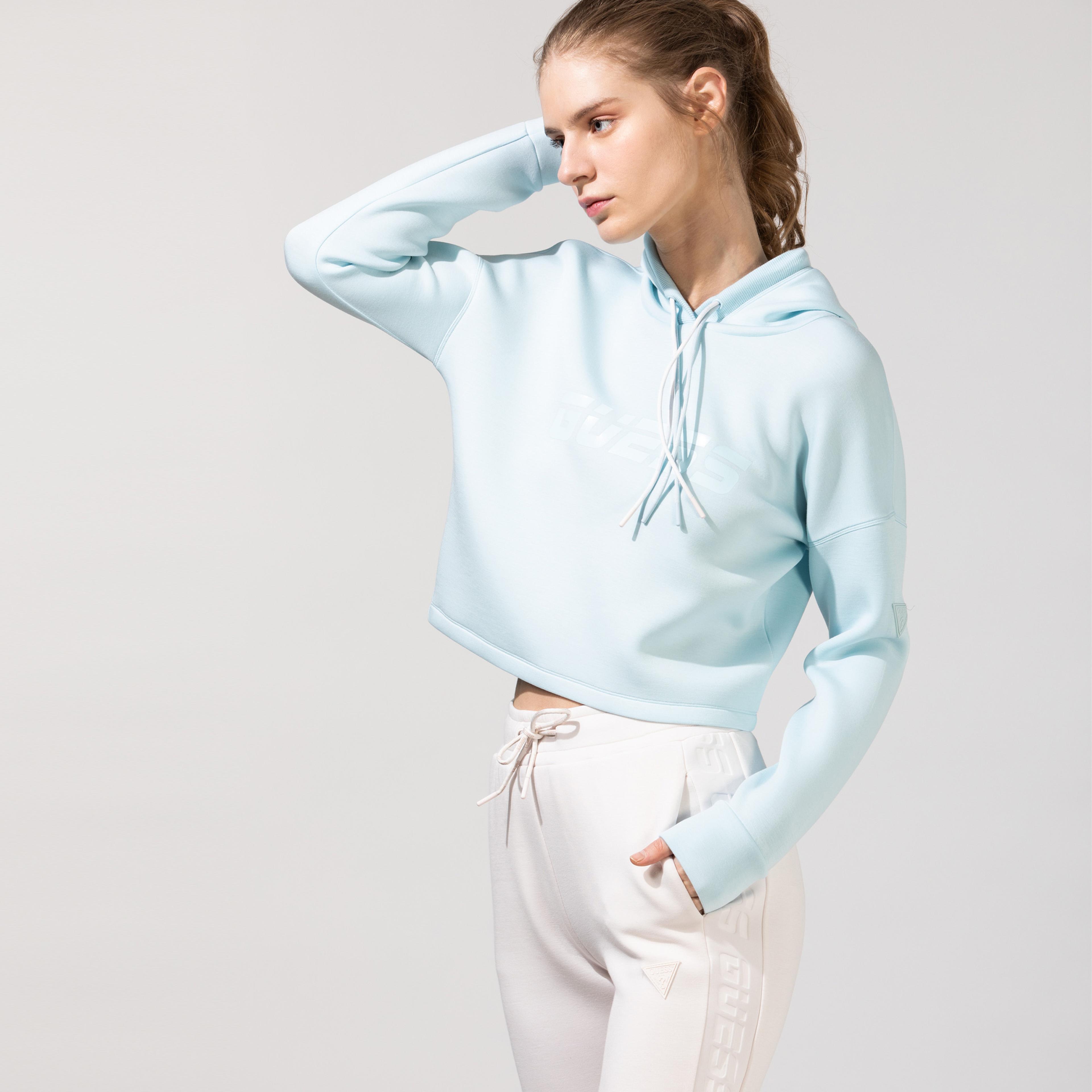 Guess Kadın Mavi Sweatshirt