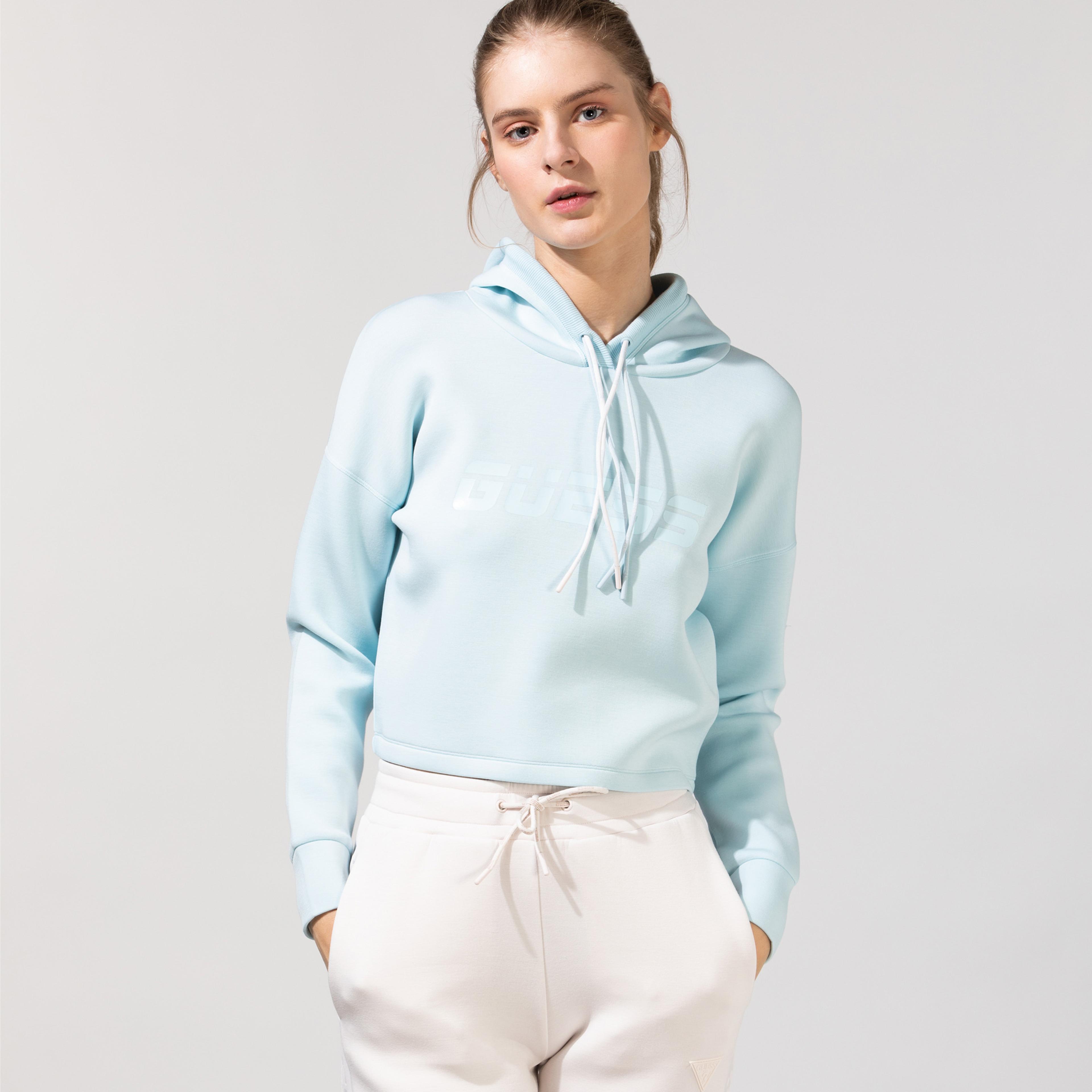 Guess Kadın Mavi Sweatshirt