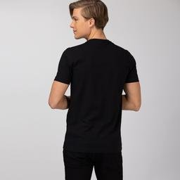 Lacoste Erkek Baskılı Siyah T-Shirt