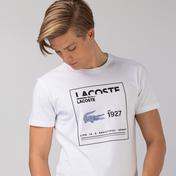 Lacoste Erkek Baskılı Beyaz T-Shirt