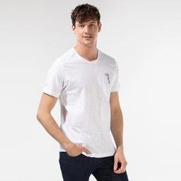 Nautica Erkek Beyaz Baskılı T-Shirt