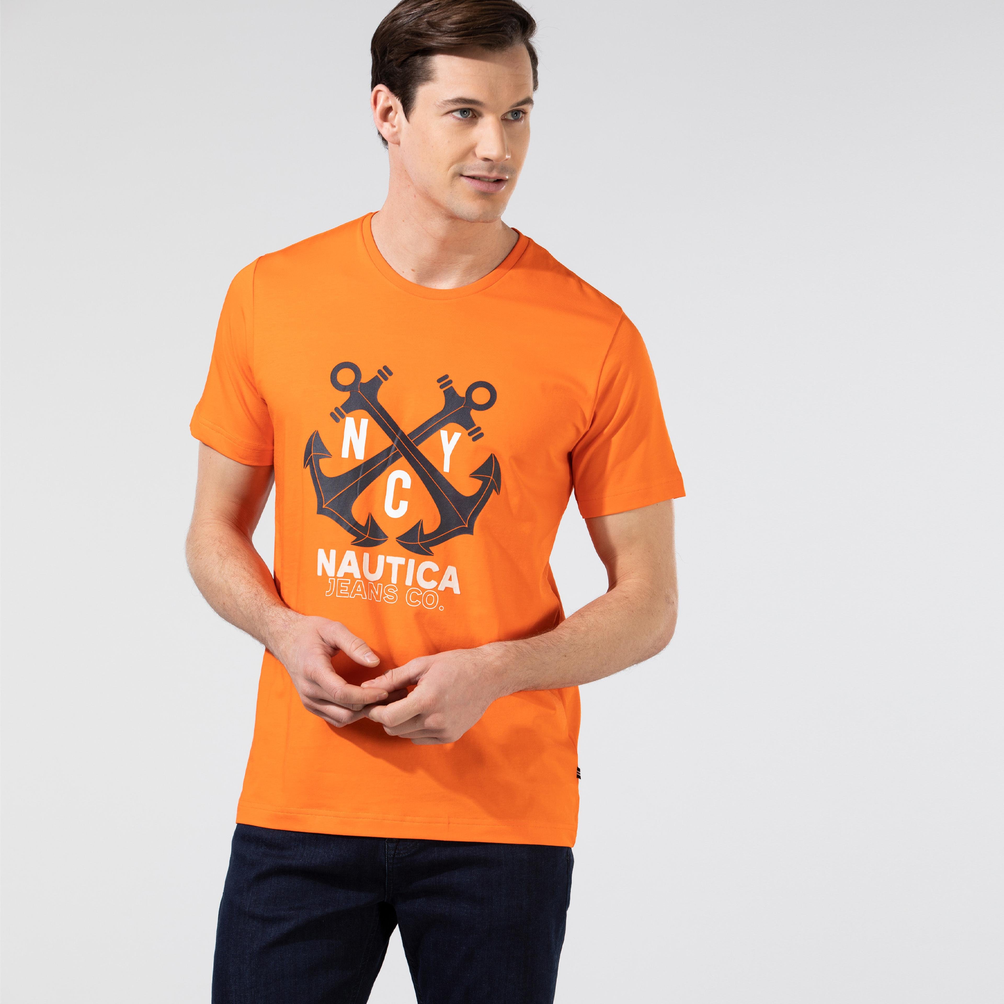 Nautica Erkek Turuncu T-Shirt