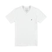 Nautica Erkek Beyaz V-Yaka T-Shirt