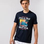 Nautica Erkek Lacivert Baskılı T-Shirt