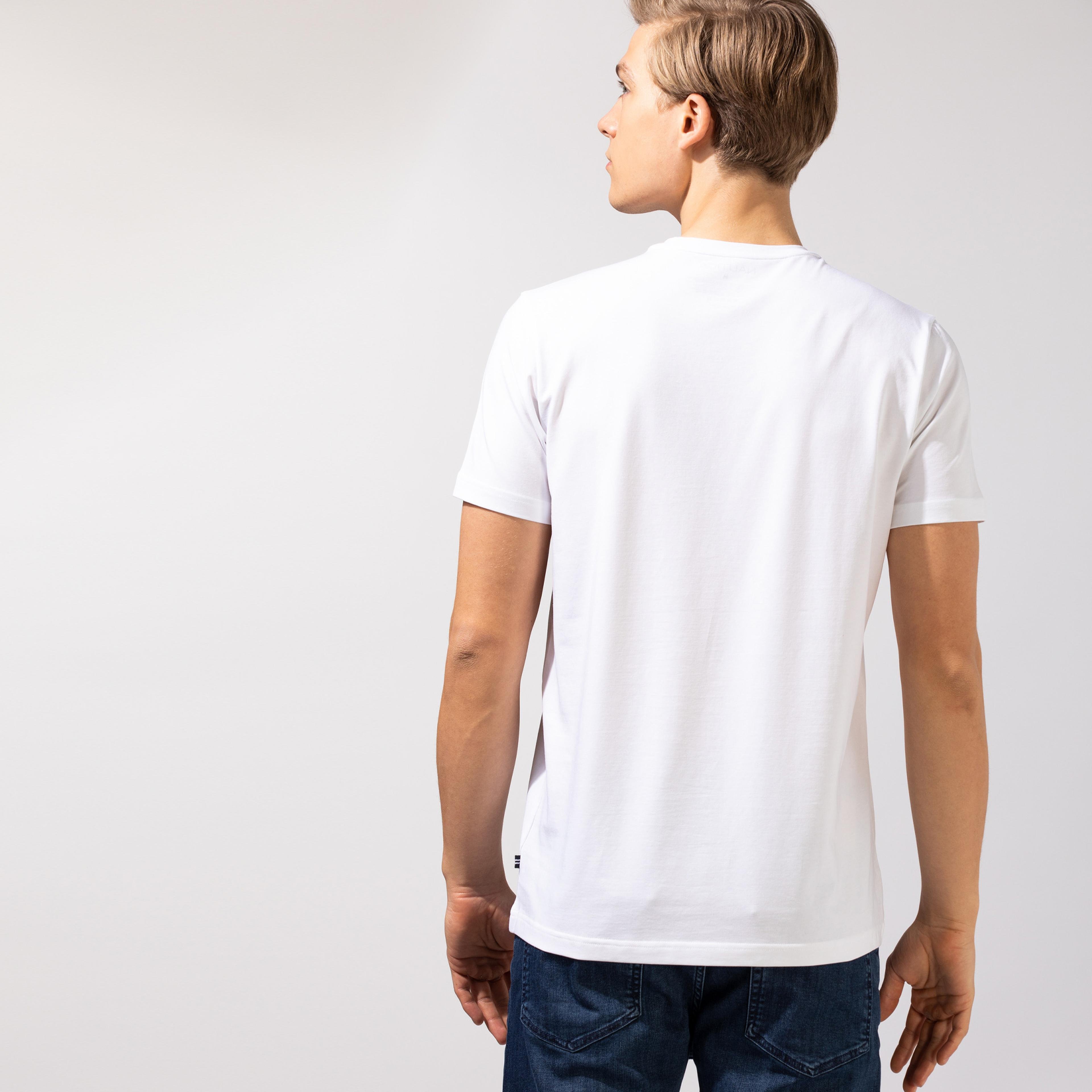 Nautica Erkek Beyaz Baskılı T-Shirt