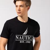 Nautica Erkek Siyah Baskılı T-Shirt
