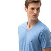 Nautica Erkek Mavi V-Yaka T-Shirt