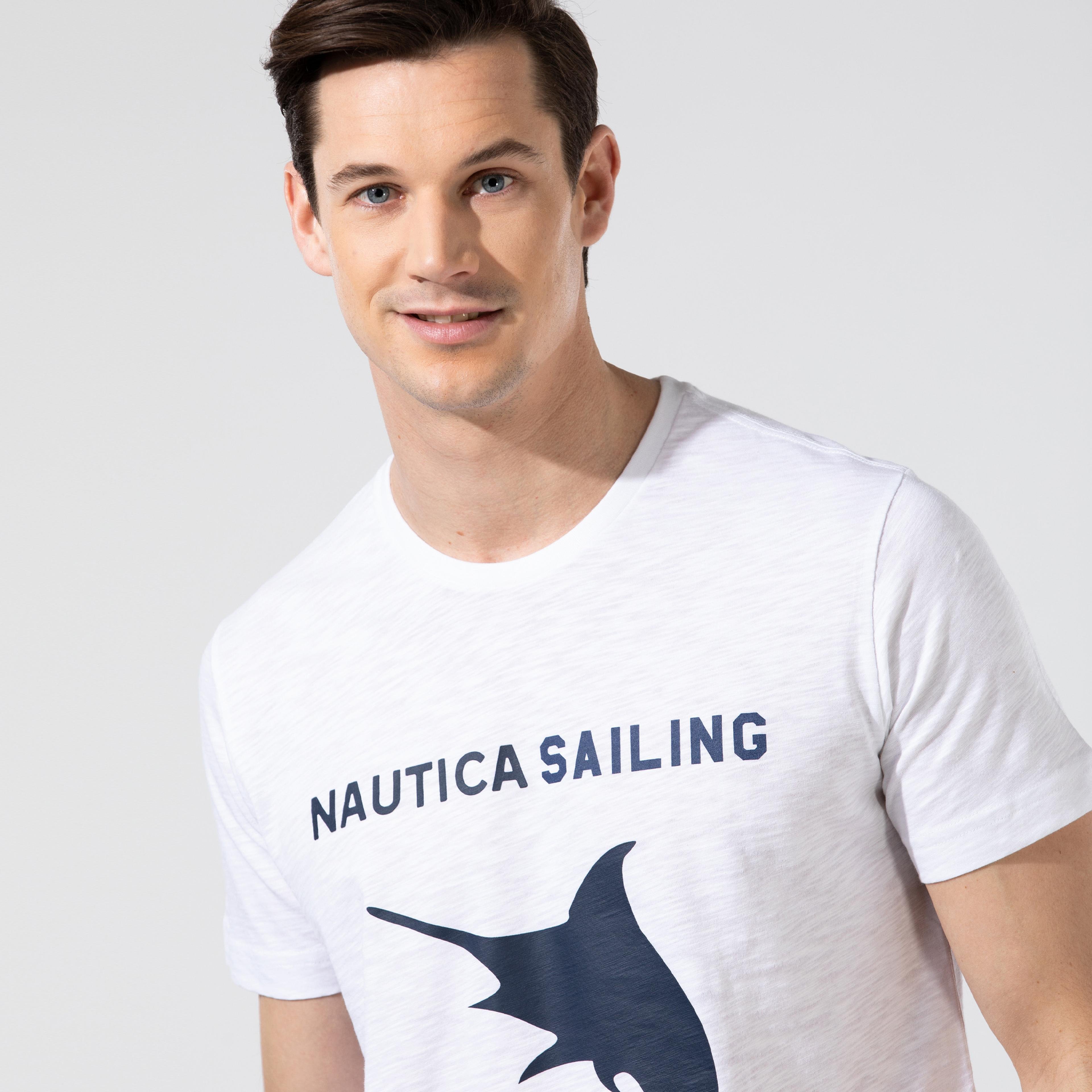 Nautica Erkek Beyaz T-Shirt