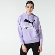 Puma Classics Logo Kadın Mor Sweatshirt