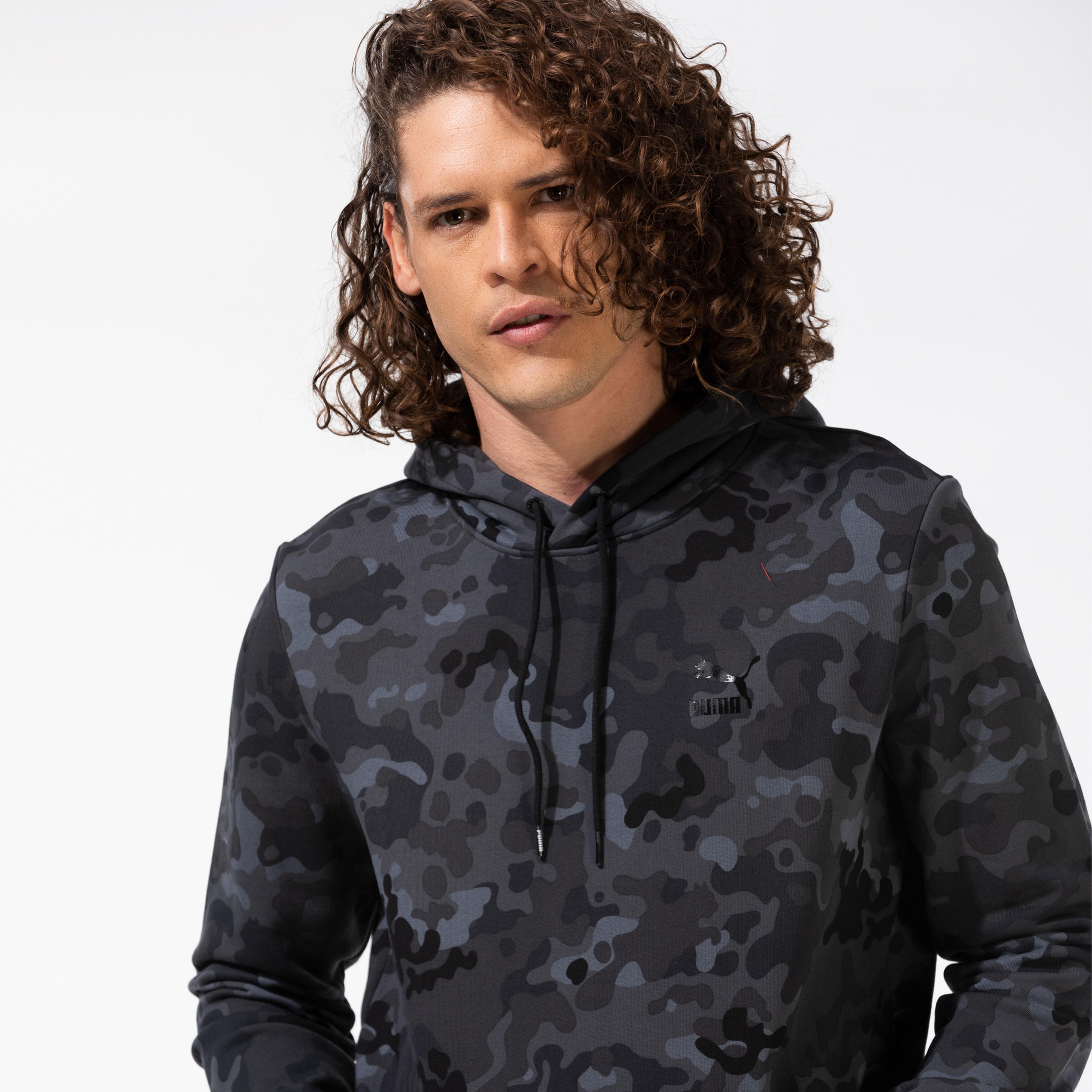 Puma Classics Graphics Erkek Siyah Sweatshirt