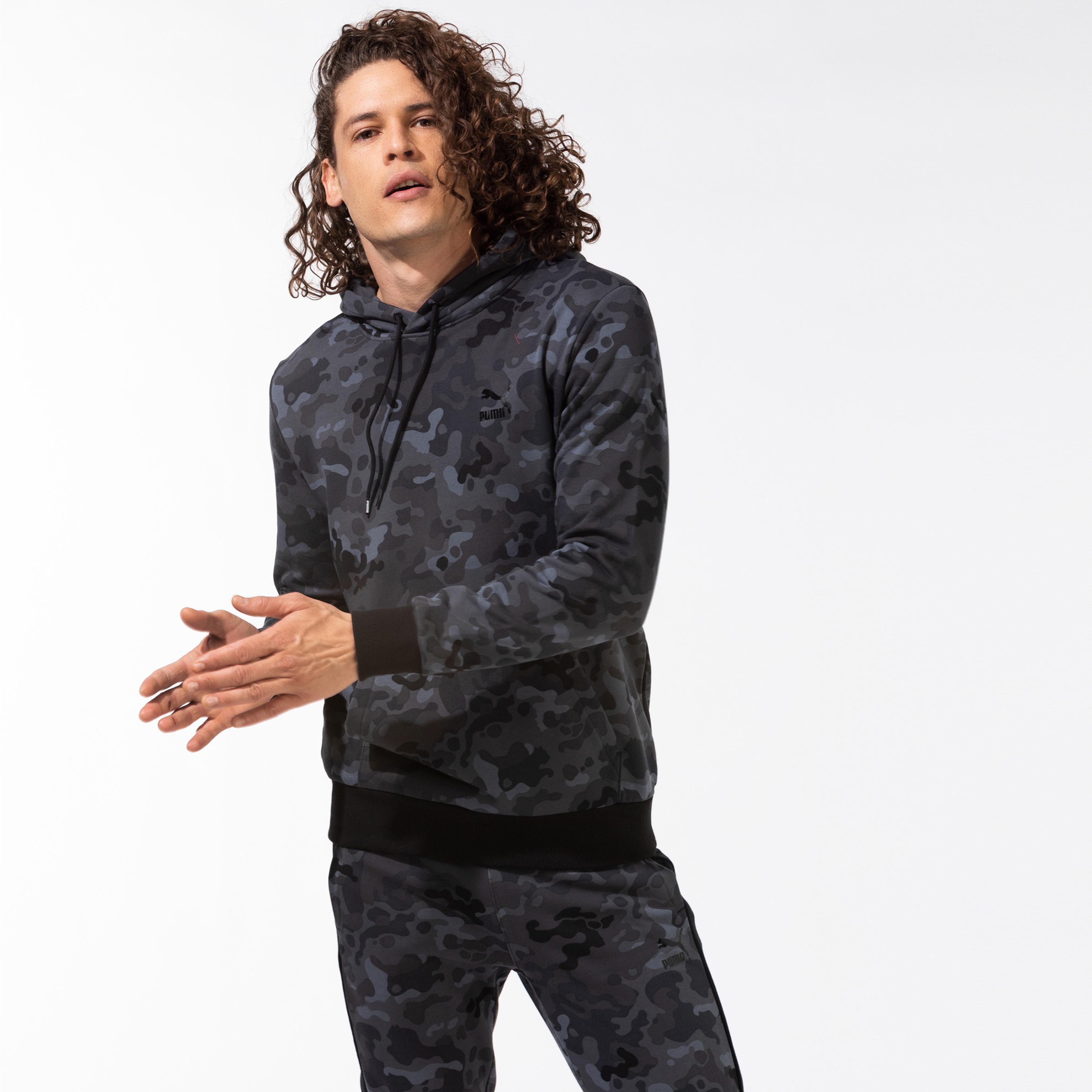 Puma Classics Graphics Erkek Siyah Sweatshirt