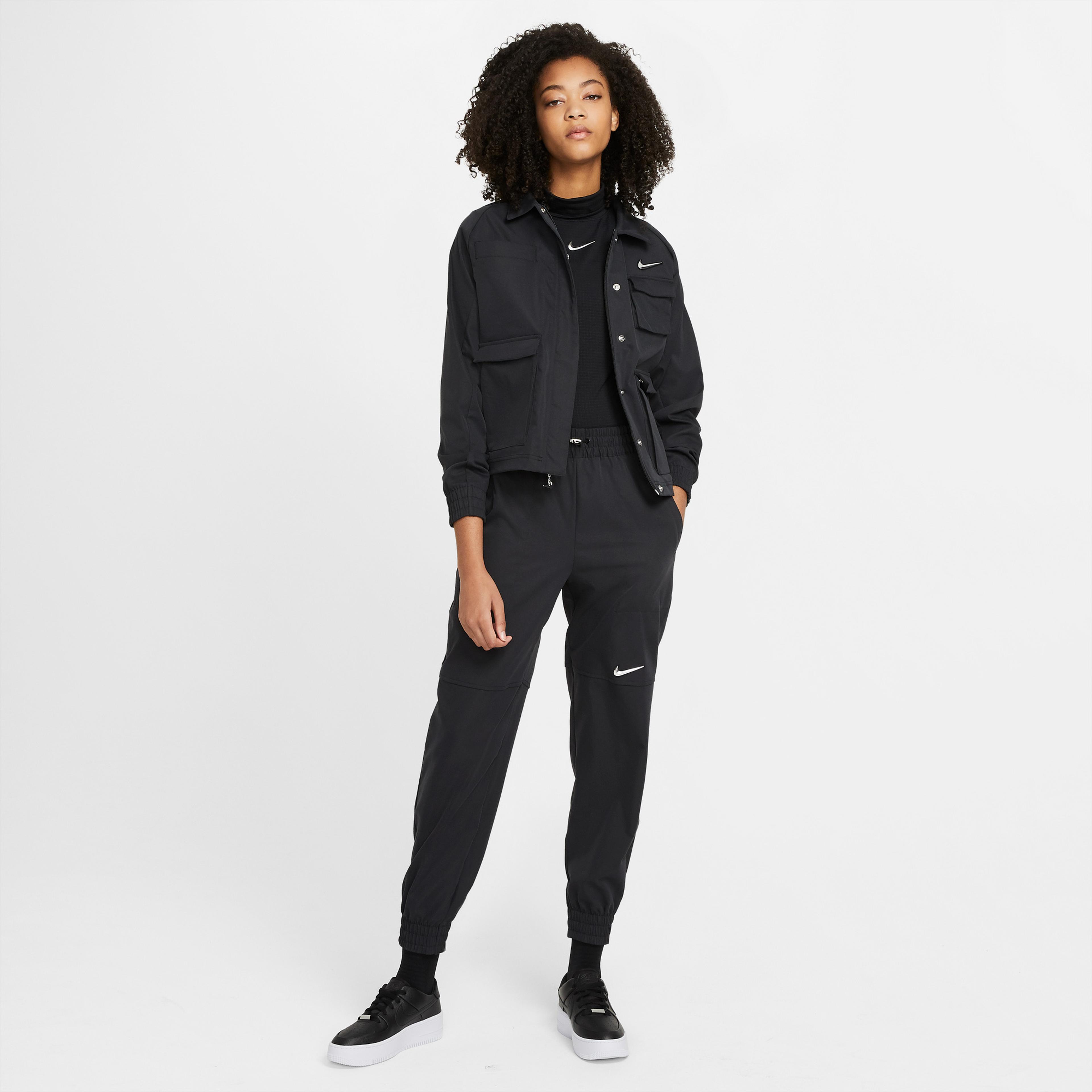 Nike Sportswear Swoosh Kadın Siyah Eşofman Altı
