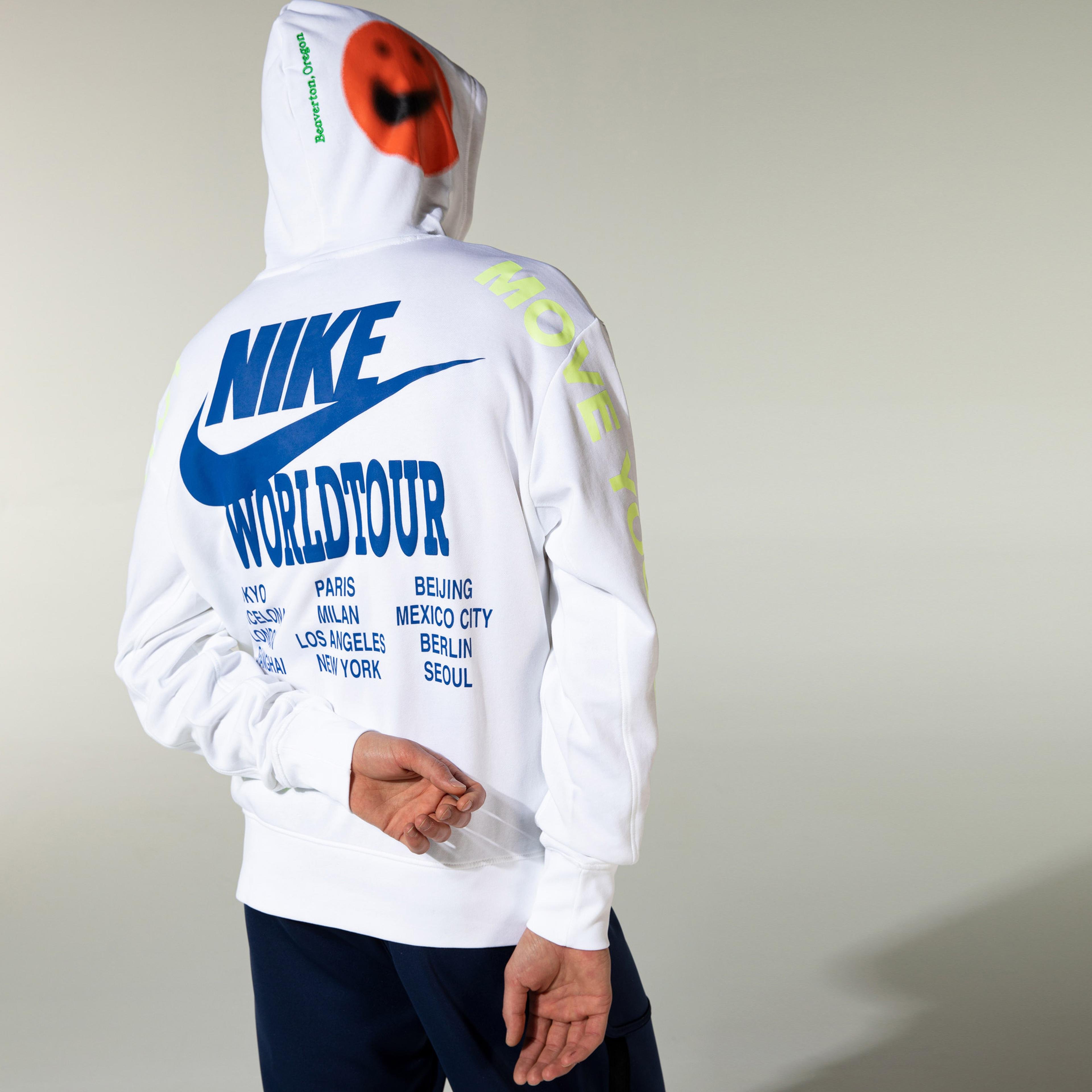Nike Sportswear Pullover French Terry Erkek Beyaz Sweatshirt