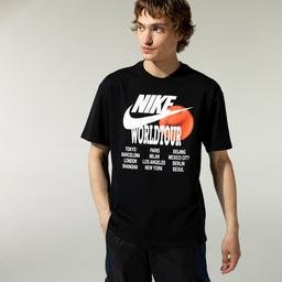 Nike Sportswear World Tour Erkek Siyah T-Shirt