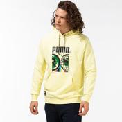 Puma International Graphic Erkek Sarı Kapüşonlu Sweatshirt