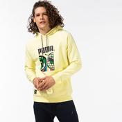 Puma International Graphic Erkek Sarı Kapüşonlu Sweatshirt