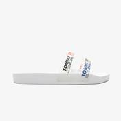 Tommy Hilfiger Double Strap Kadın Beyaz Terlik