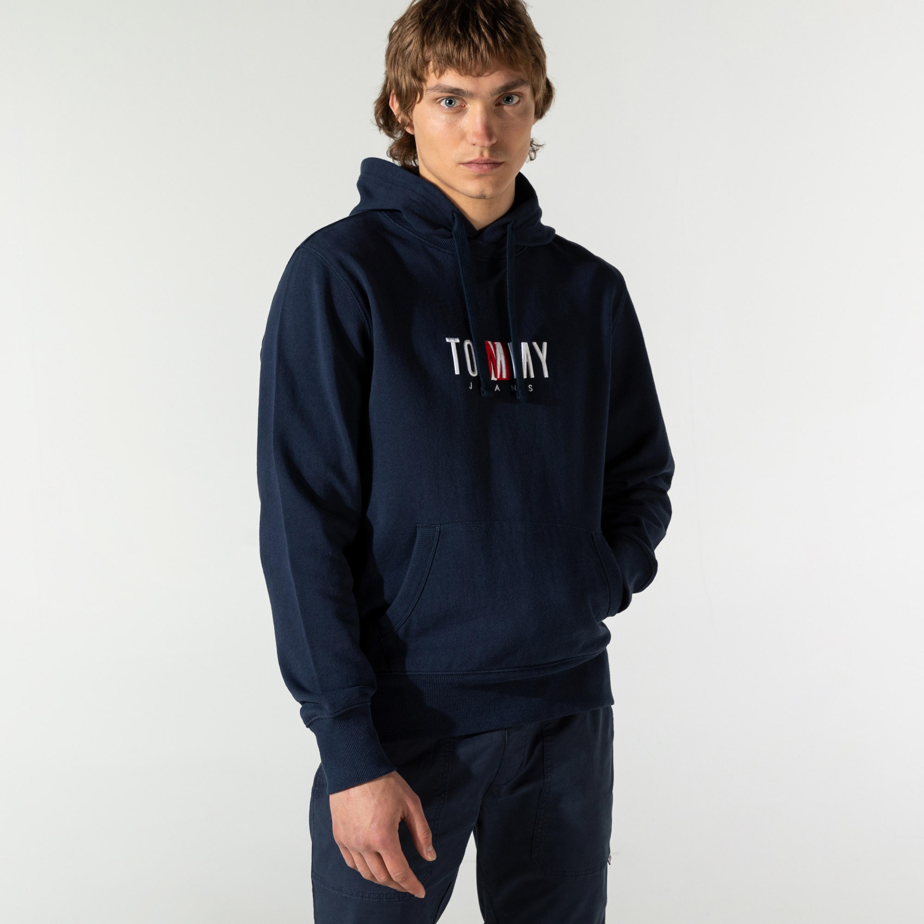 Tommy Hilfiger TJM Timeless Tommy 2 Erkek Lacivert Sweatshirt
