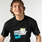 Tommy Hilfiger TJM Faded Color Graphic Erkek Siyah T-Shirt