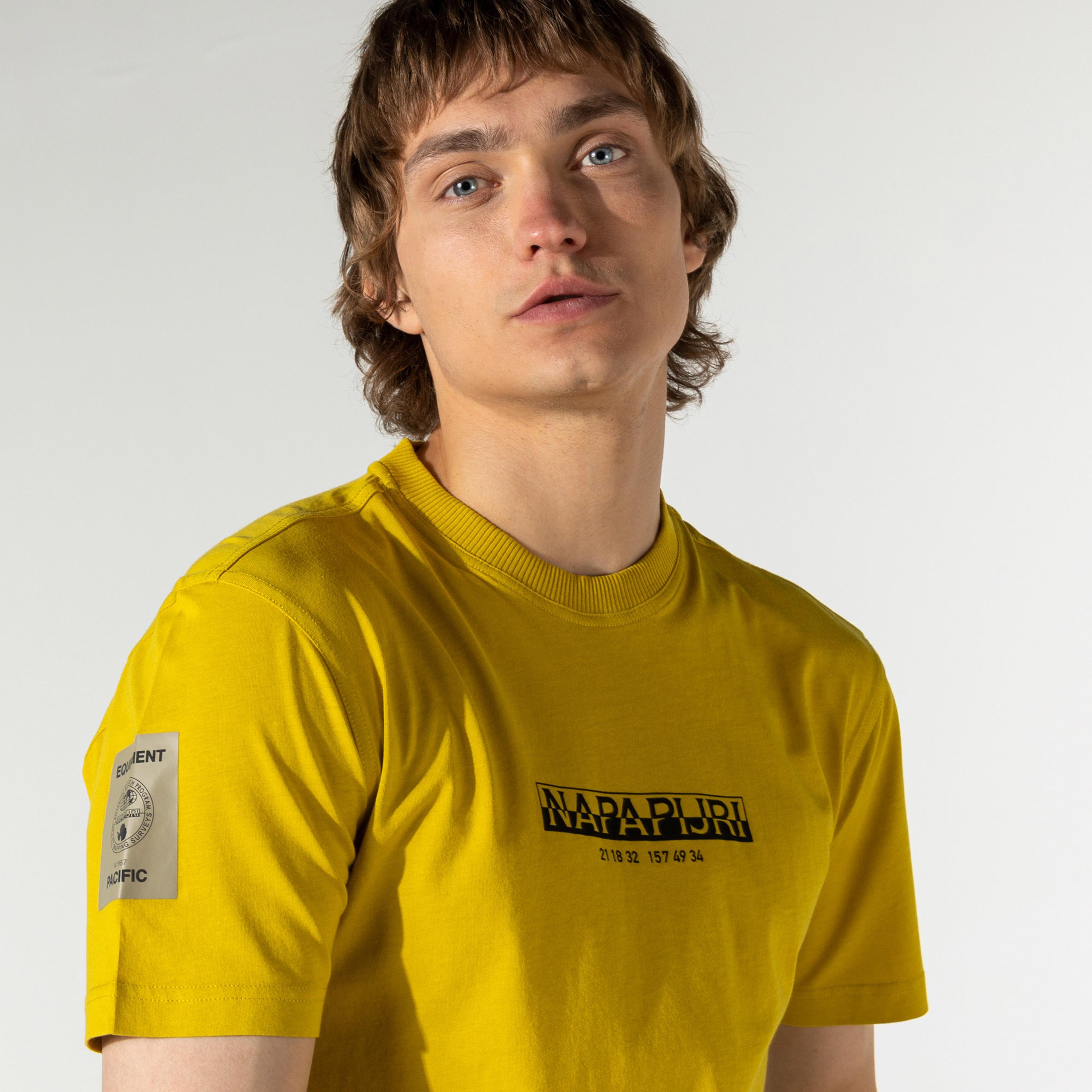Napapijri Erkek Sarı T-Shirt
