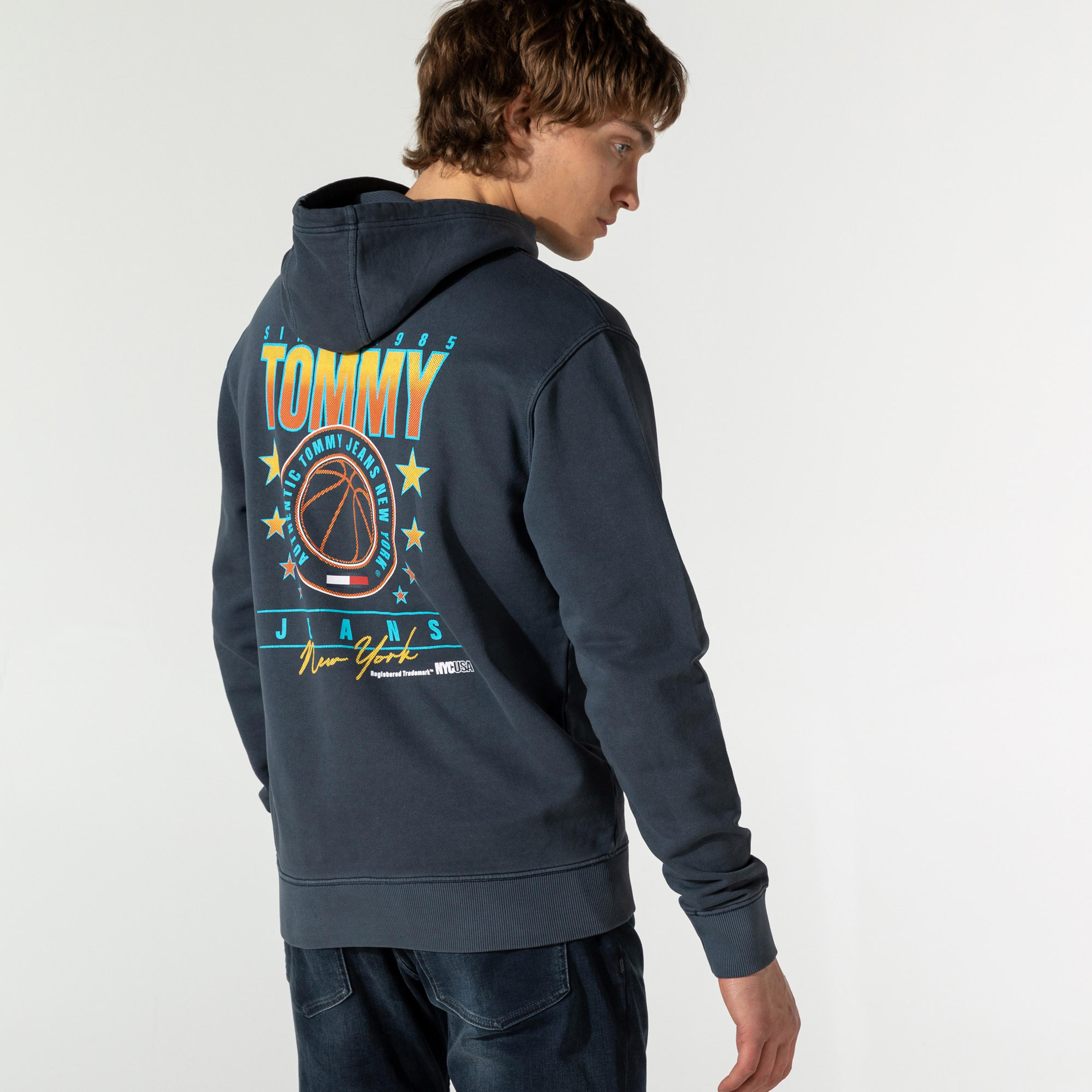 Tommy Hilfiger Erkek Lacivert Sweatshirt