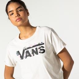 Vans Blozzom Roll Out Kadın Beyaz T-Shirt