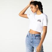 Tommy Hilfiger TJW Super Crop Logo Kadın Beyaz T-Shirt