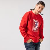 Tommy Hilfiger Tjm Basketball Crew Erkek Kırmızı Sweatshirt