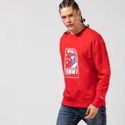 Tommy Hilfiger Tjm Basketball Crew Erkek Kırmızı Sweatshirt