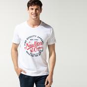 Nautica Erkek Beyaz Baskılı T-Shirt