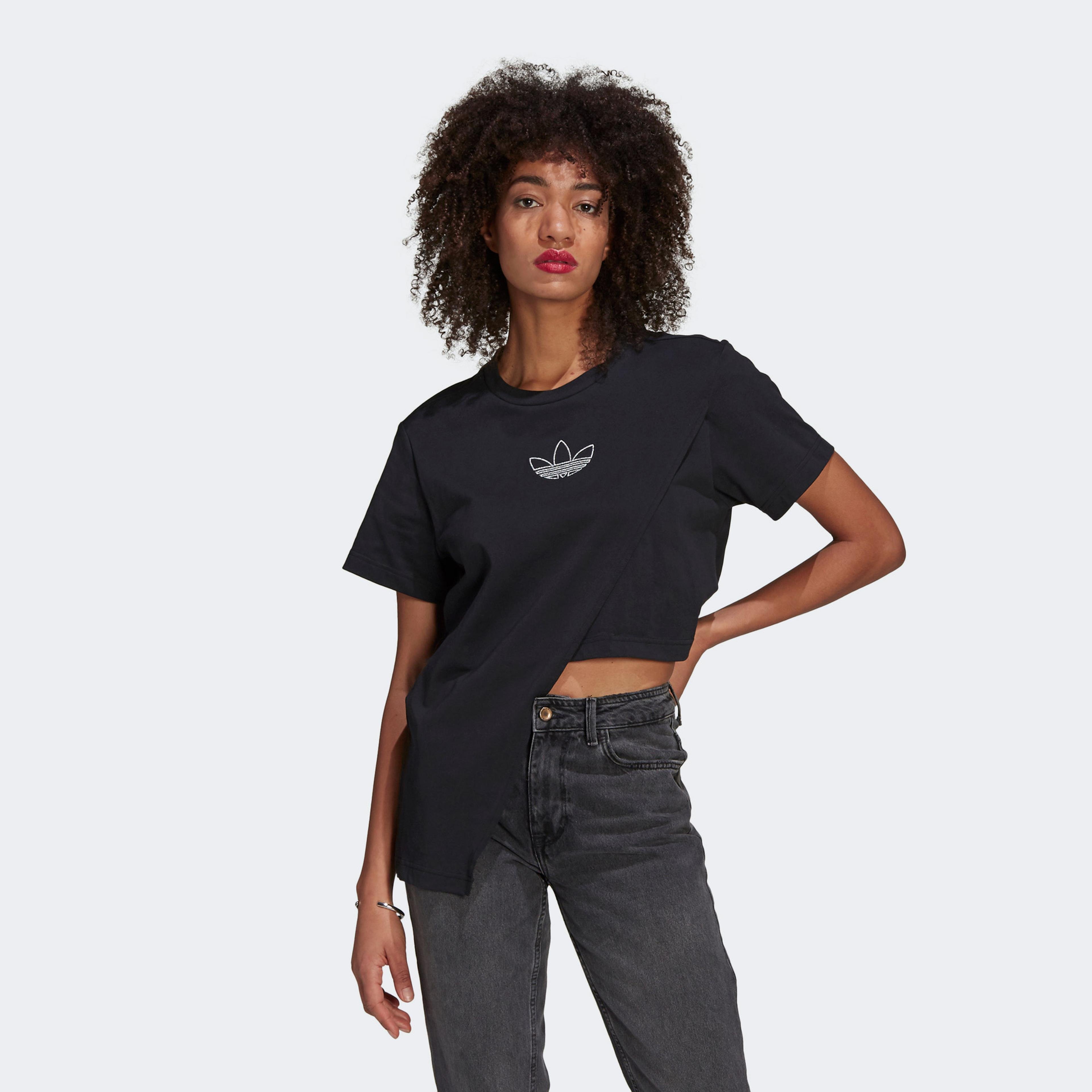 adidas Boxy Kadın Siyah T-Shirt