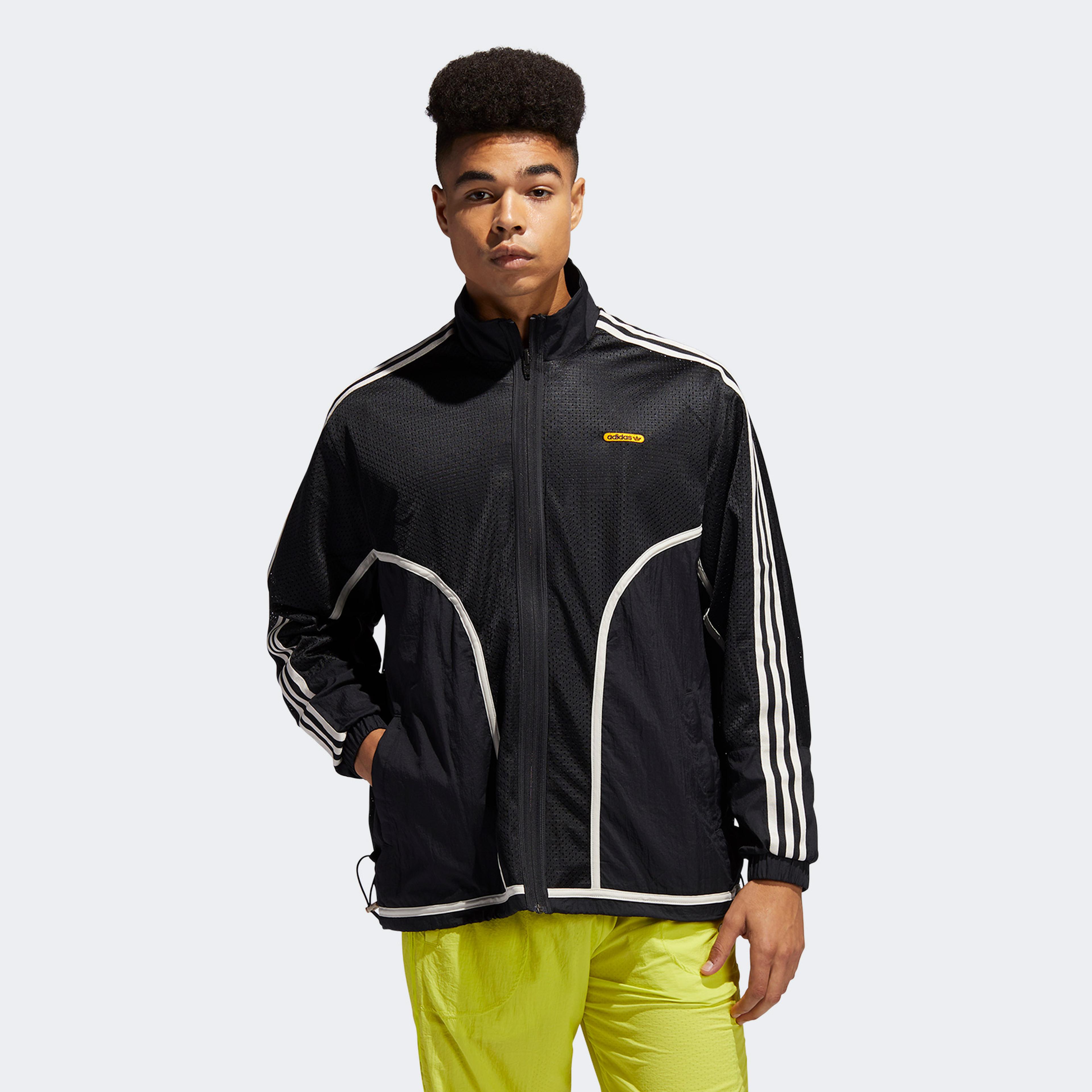 adidas Reverse Erkek Siyah Fermuarlı Eşofman Üstü