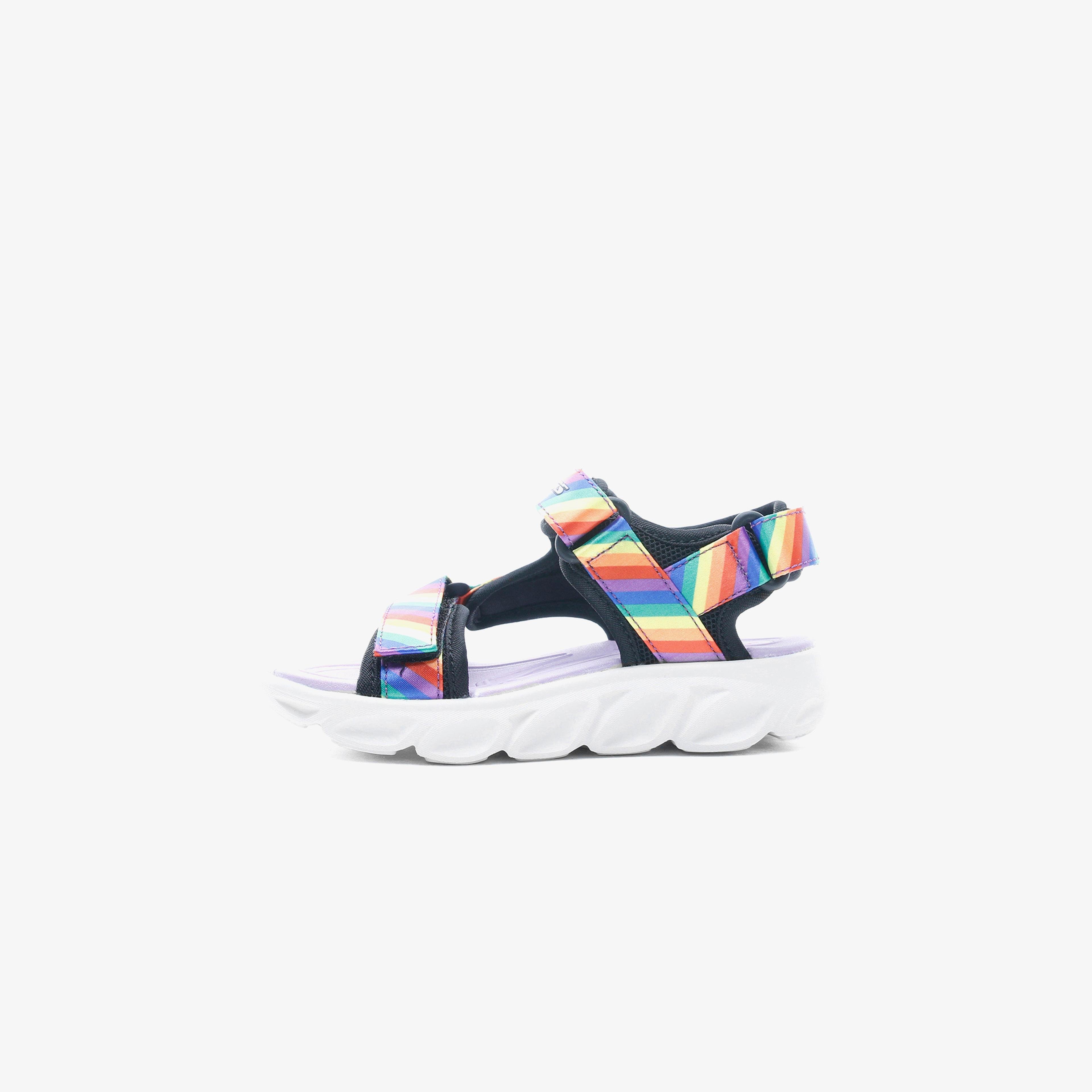 Skechers Hypno Splash Rainbow Lights Işıklı Siyah-Renkli Sandalet