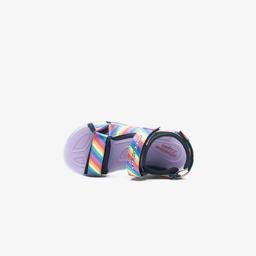 Skechers Hypno Splash Rainbow Lights Işıklı Siyah-Renkli Sandalet