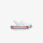 Crocs Crocband Rainbow Glitter Clog K Çocuk Beyaz Terlik