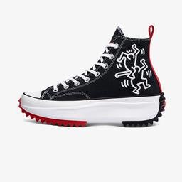 Converse x Keith Haring Run Star Hike Hi Kadın Siyah Sneaker