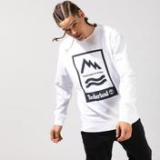 Timberland Print Crew Erkek Beyaz Sweatshirt