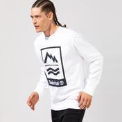 Timberland Print Crew Erkek Beyaz Sweatshirt