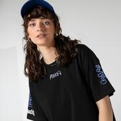 Puma X Mr Doodle Kadın Siyah T-shirt Elbise