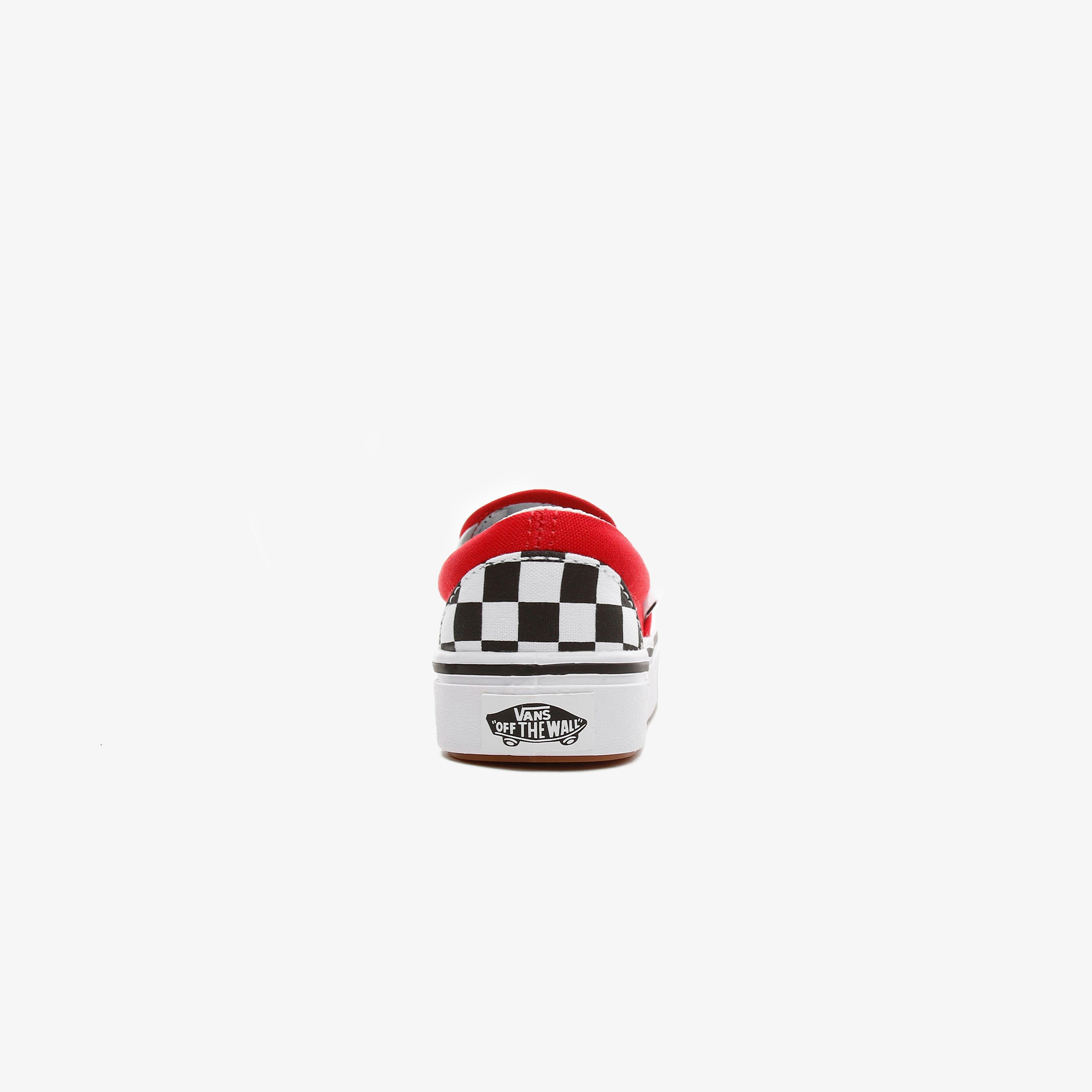 Vans Comfycush Slip-On Checkerboard Çocuk Siyah Sneaker