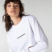 Soon To Be Announced Logo Printed LS Kadın Beyaz Sweatshirt