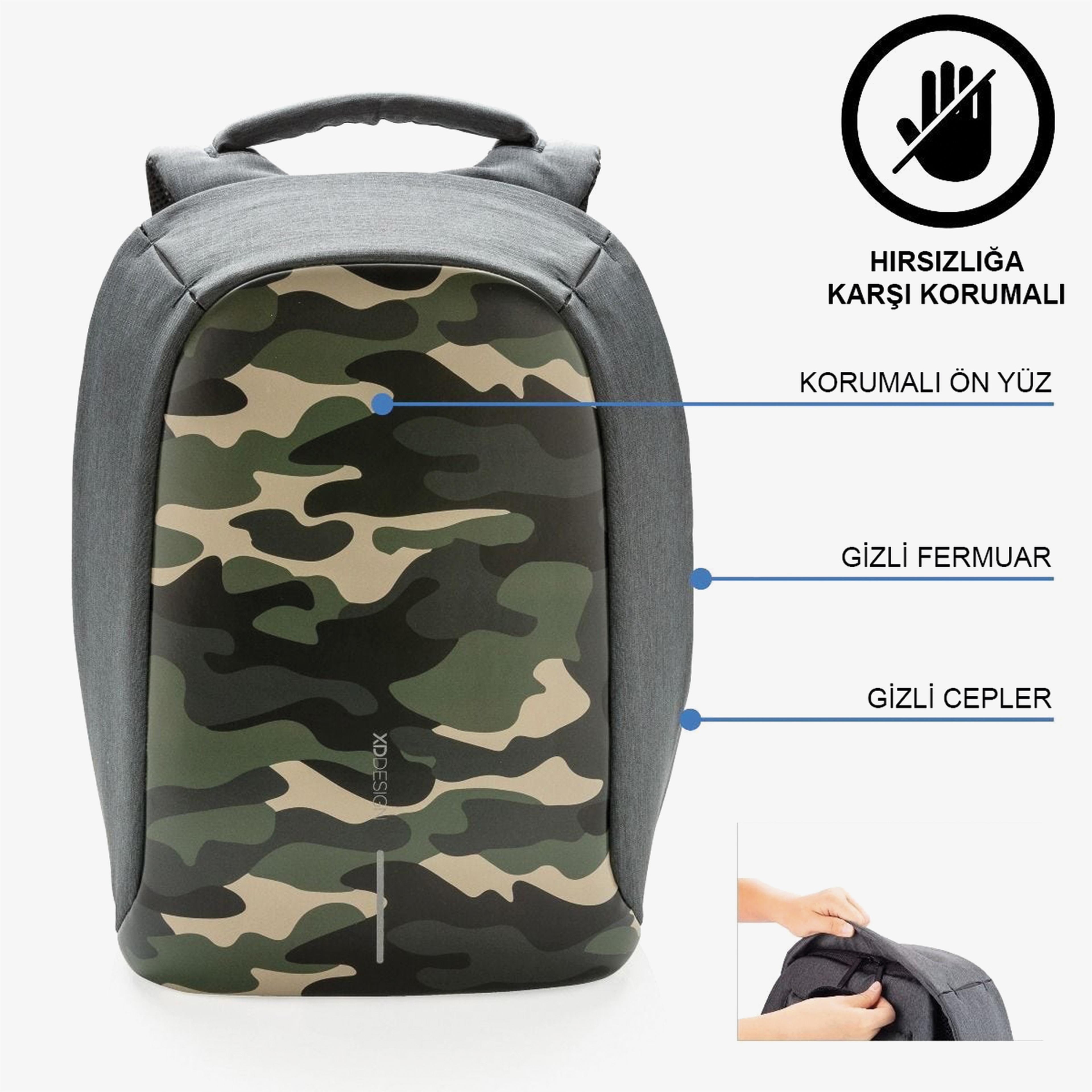 XD Design Unisex Yeşil Sırt Çantası