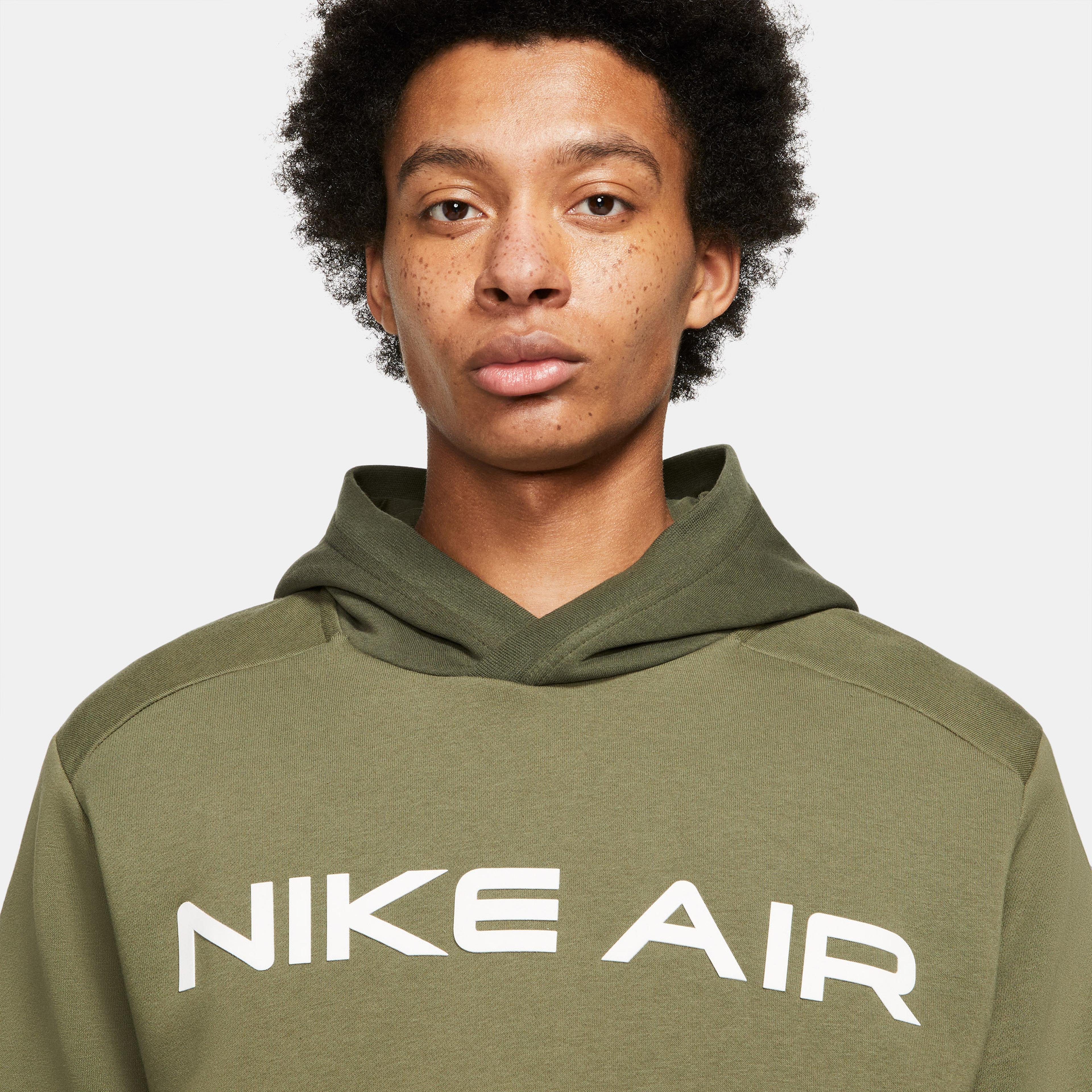 Nike Sportswear Air Pullover Flc Erkek Haki Sweatshirt